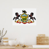 Poster Pennsylvania flag (Cuisine)