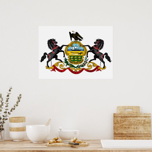 Poster Pennsylvania flag (Cuisine)