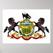 Poster Pennsylvania flag (Devant)