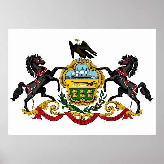 Poster Pennsylvania flag (Devant)