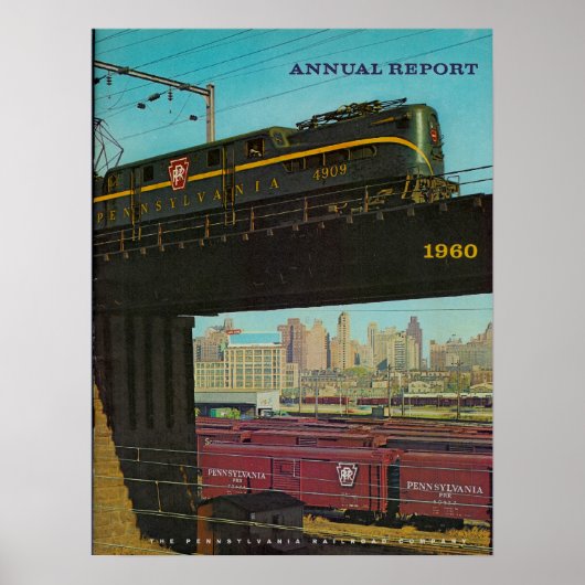 Poster Pennsylvania Railroad Annual Report 1960 (Devant)