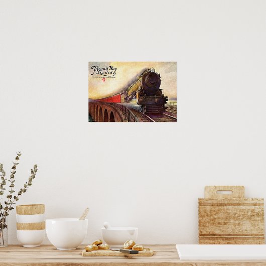 Poster Pennsylvania Railroad Broadway Limited (Cuisine)