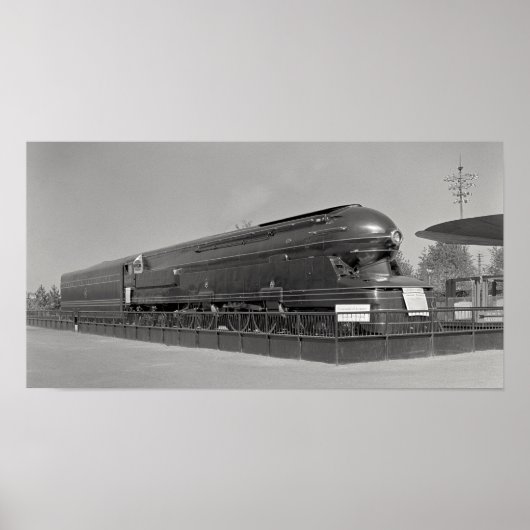 Poster Pennsylvania Railroad Class S1 Locomotive - 1939 (Devant)