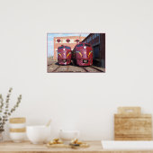 Poster Pennsylvania Railroad E-8a, s (JTFS) 5809 et 5711 (Cuisine)