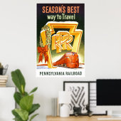 Poster Pennsylvania Railroad, la meilleure façon de voyag (Bureau à domicile)