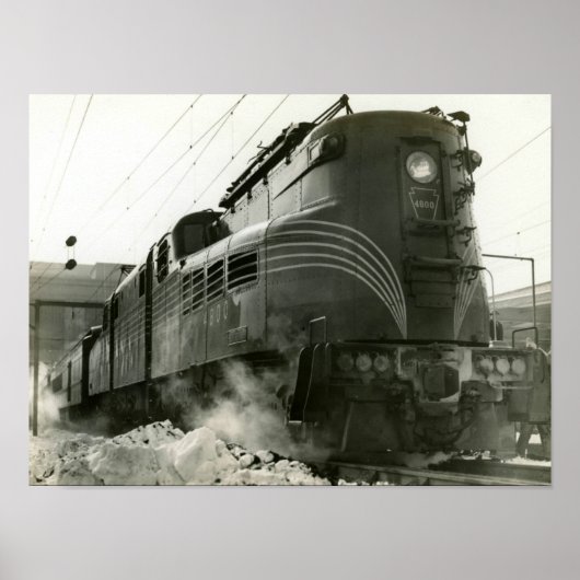 Poster Pennsylvania Railroad Locomotive GG-1 #4800 (Devant)