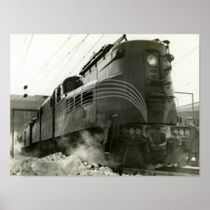 Poster Pennsylvania Railroad Locomotive GG-1 #4800