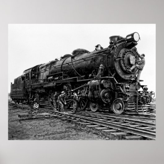 Poster Pennsylvania Railroad Locomotive No. 3863 (Devant)
