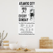 Poster Pennsylvania-Reading Seashore Lines 1962 (Cuisine)