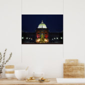 Poster Pennsylvania State Capitol Christmas Tree Lights (Cuisine)