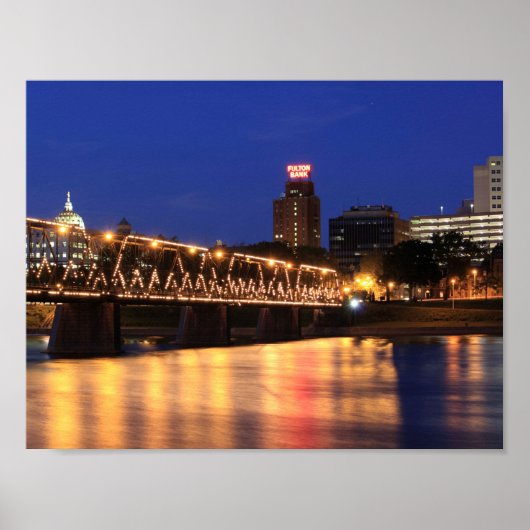 Poster Pennsylvania State Walnut Street Bridge (Devant)
