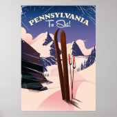 Poster Pennsylvanie À Ski (Devant)