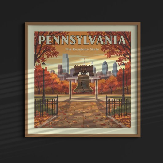 Poster Pennsylvanie vintage