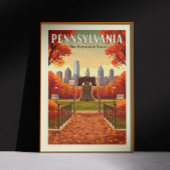 Poster Pennsylvanie vintage