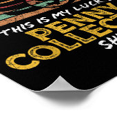 Poster Penny Collector Funny Coin Collecte de devis Graph (Coin)
