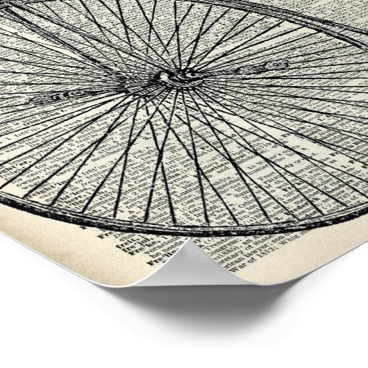 Poster Penny Farthing vélo (Coin)