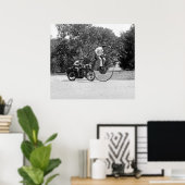 Poster Penny Farthing vs Motorcycle, années 1920 (Bureau à domicile)