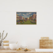 Poster Pensacola, FL - Vue Sud de Palafox (Cuisine)