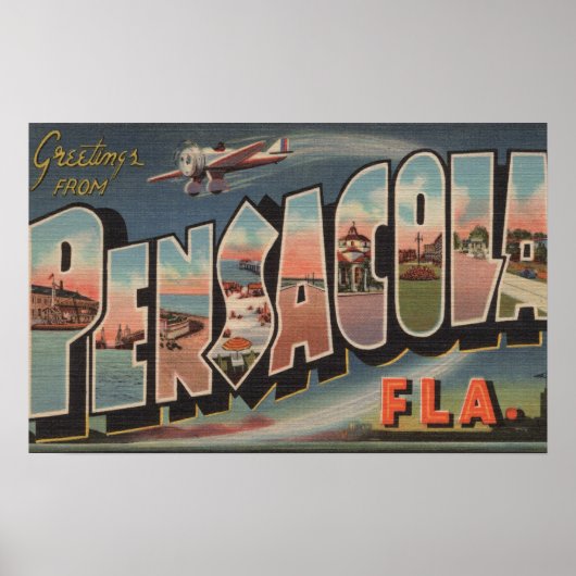 Poster Pensacola, Floride (Avions) (Devant)