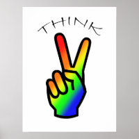 Pense à la paix Rainbow