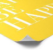 Poster Pense Heureux. Sois Heureux ! (Coin)