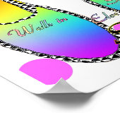 Poster Pensée : Marcher dans l'affiche des chaussures d'u (Coin)