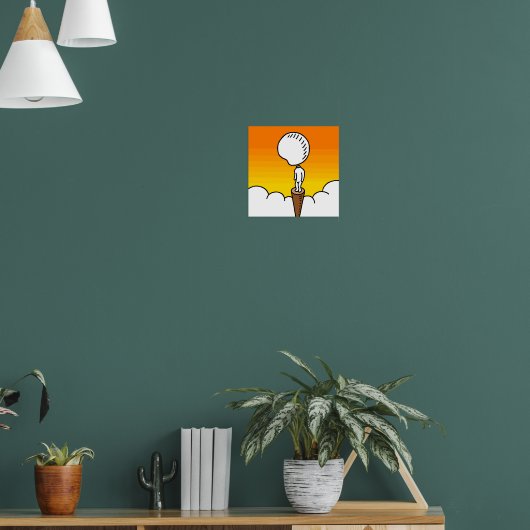 Poster Pensées dans le vide et la solitude. (Salon 1)