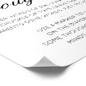 Poster Pensées de couches modifiables Signale, couche de  (Coin)