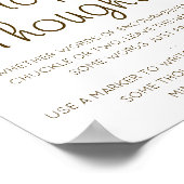 Poster Pensées de couches modifiables Signale, couche tar (Coin)