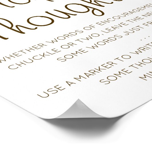 Poster Pensées de couches modifiables Signale, couche tar (Coin)