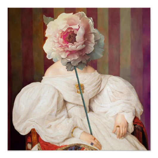 Poster Pensées Florales Diva II (Devant)