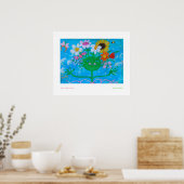 Poster pensées heureuses de Saphire (Cuisine)