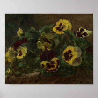 Poster Pensées par Henri Fantin-Latour