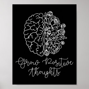 Poster Pensées Positives Cadeaux Problèmes de Santé Menta