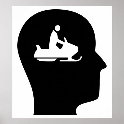 Poster Penser à la motoneige (Devant)