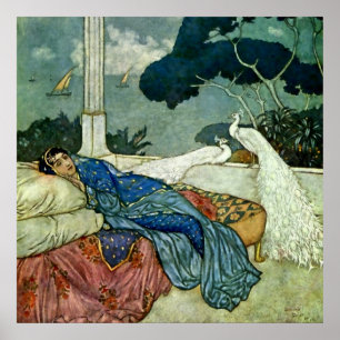 Poster "Penser à Lady Yang" par Edmund Dulac
