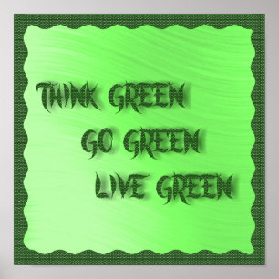 POSTER PENSER—ALLER—LIVE GREEN -POSTER