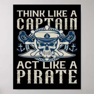 Poster Penser Comme Un Capitaine Agir Comme Un Capitaine