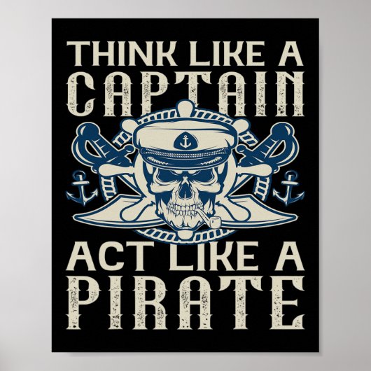 Poster Penser Comme Un Capitaine Agir Comme Un Capitaine (Devant)