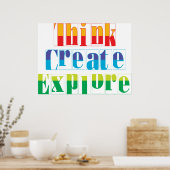 Poster penser, créer, explorer (Cuisine)
