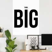 Poster Penser GROS (Bureau à domicile)