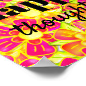 Poster Penser Joyeuses pensées Flower Bright Sunshine (Coin)