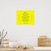 Poster Penser positif (Cuisine)