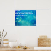 Poster Penser positif (Cuisine)