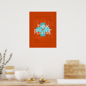 Poster Penser positif (Cuisine)