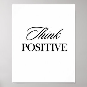 Poster Penser positif