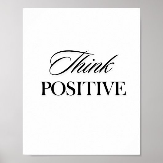 Poster Penser positif (Devant)