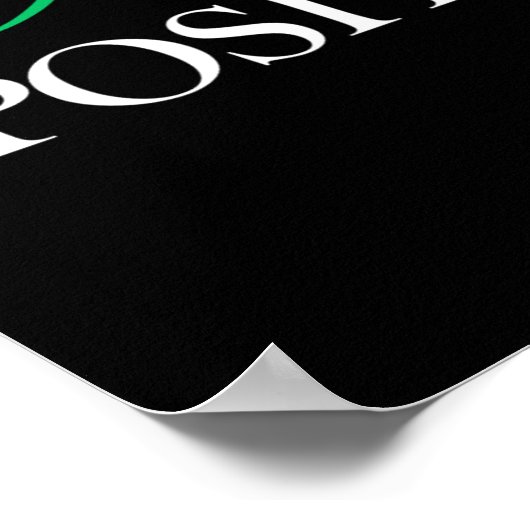 Poster Penser positif (Coin)