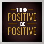 Poster Penser positif (Devant)