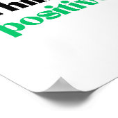 Poster Penser positif (Coin)